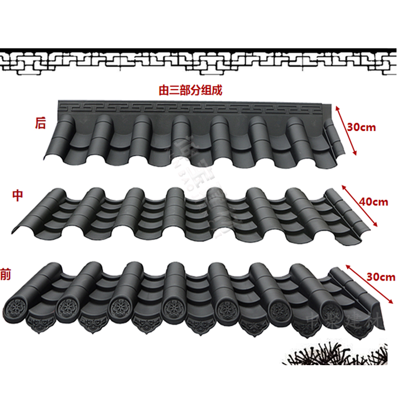 古瓦新制，樹脂仿古瓦為現(xiàn)代仿古建筑添磚加瓦